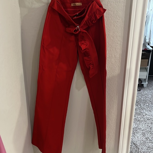 Maggie Marilyn Block Out The Noise Belted Pants (Neiman Marcus) - Picture 5 of 7